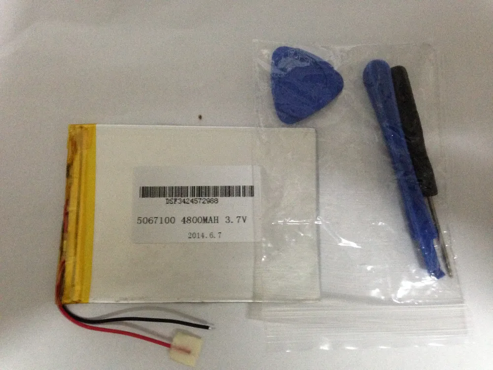 Tablet pc 3.7V,4800mAH (polymer lithium ion battery) Li ion battery for