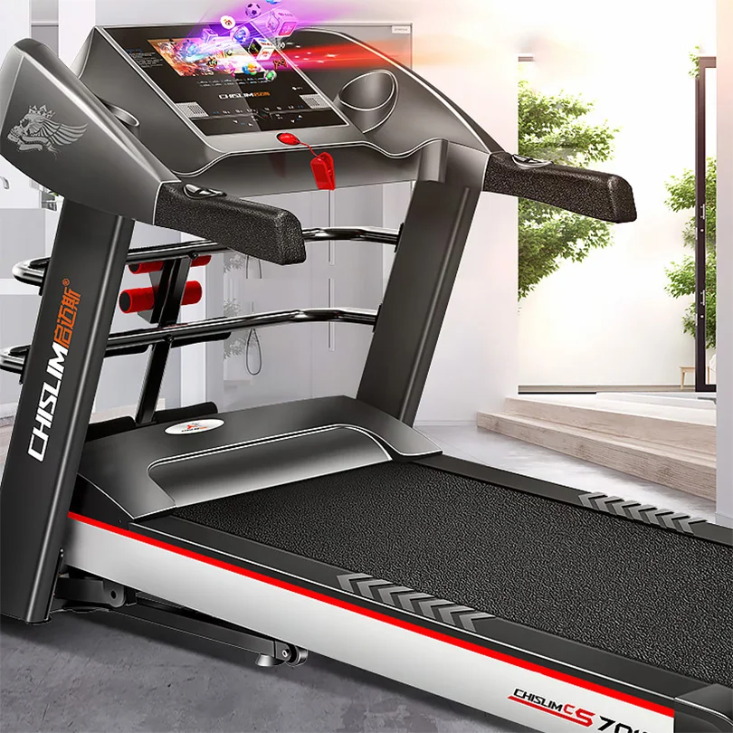 

CHISLIM Treadmill Fitness Equipment Ultra-quiet Electric Multifunction Folding Treadmill Hand-Held Slimming Exercise Equipment