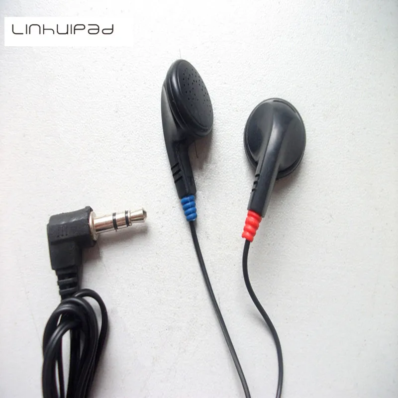 

Linhuipad Free shipping by post disposable stereo earbuds with ear cushions 1.8M extra long cord , 5 pcs pack