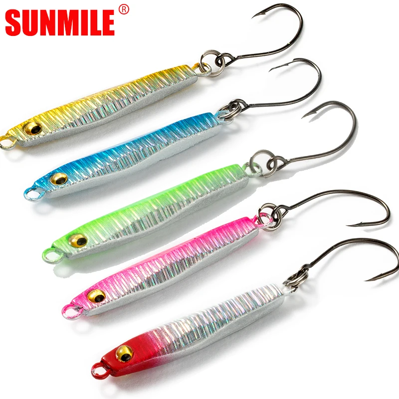 

SUNMILE Metal Spoon Jig Fishing Lure 3g/6g Jigging Saltwater Lures Spoon Hard Baits Peche Pesca Tackle Wholesales Drop ship