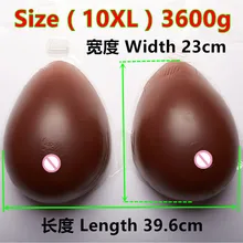 3600 g/paire énorme réaliste faux seins seins formes soutien-gorge rehausseur artificiel Silicone sein pour transexuelle utilisation inutile adhésifs
