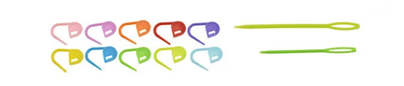 New-12pcs-Mix-Crochet-Hooks-Set-Ergonomic-Handles-With-10-pcs-Knitting-Clips-Yarn-Needles-Crochet