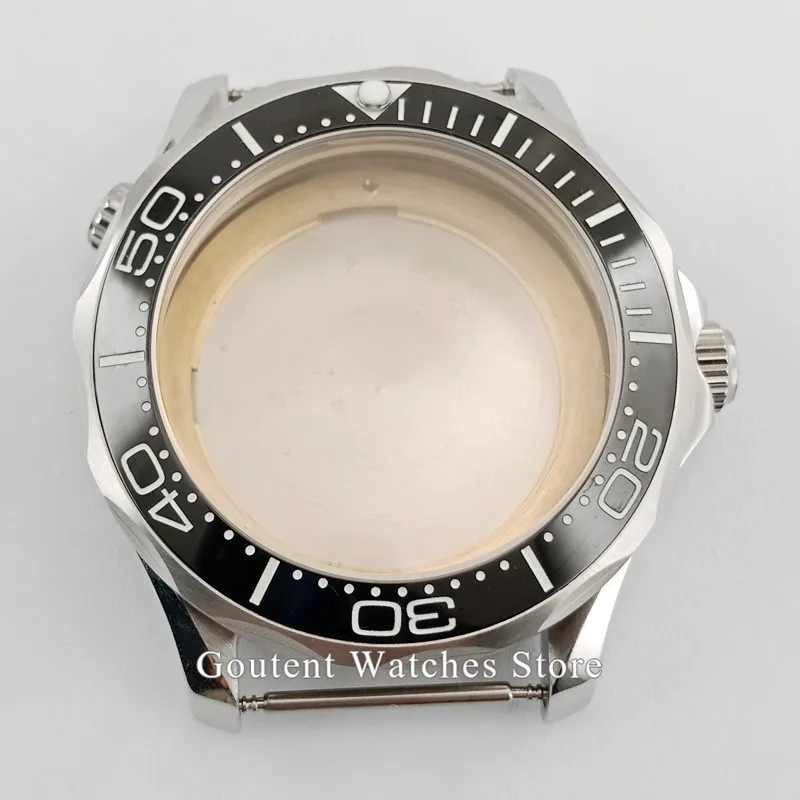 Горячая 41 мм Серебристый футляр для часов супер светящийся ободок подходит для ETA 2836 MIYOTA 8215 821A автоматический механизм - Цвет: N4