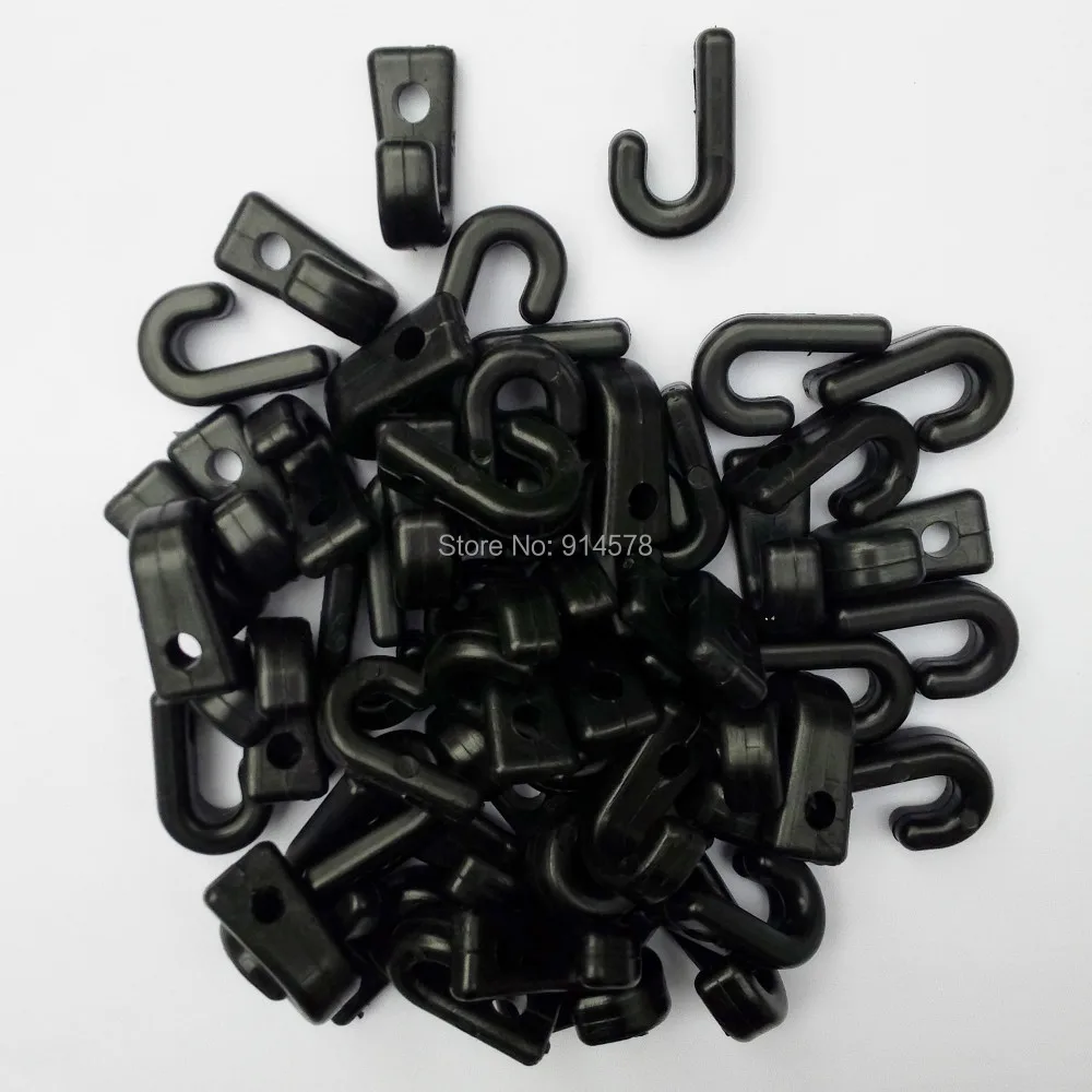 50 Pcs Kayak Nylon Lashing Hook Bungee Hook J Hooks for Kayaks Canoes