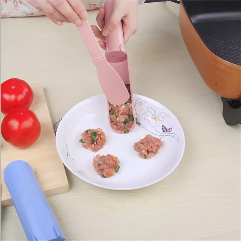 FHEAL Wheat Straw DIY Meatballs Produced With The Self-Made Mould Meatball Fish Ball Meat Maker Machine Cooking Tools  (20)