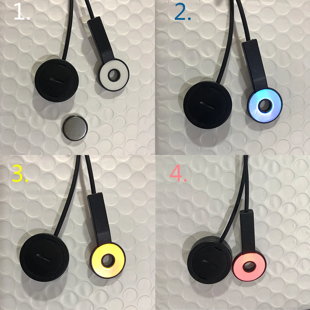 Hot Game Detroit  Become Human Cosplay Connor RK800 Temple Led Light Halloween Party temporal Status Light Props (7)