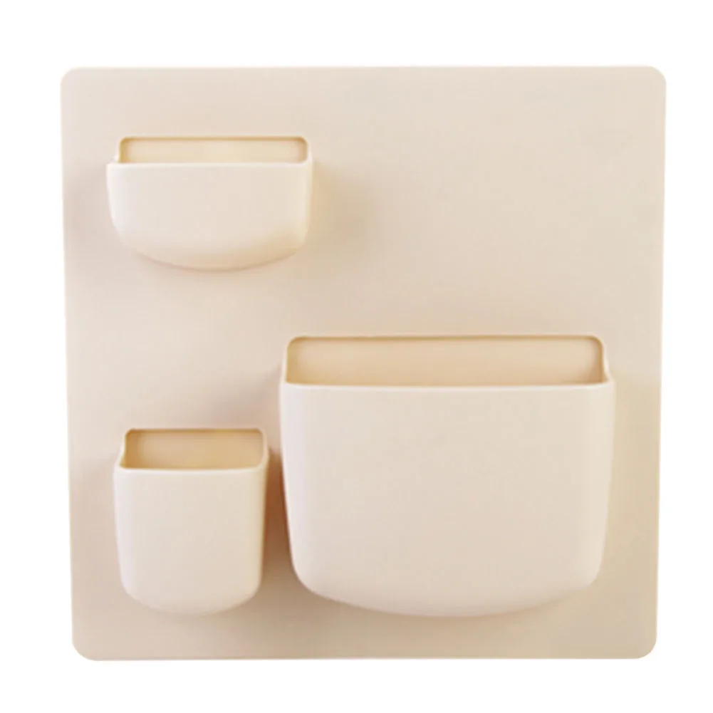 1 Set Storage Box Wall Mounted Storage Holder Rack Wall Shelves Kitchen