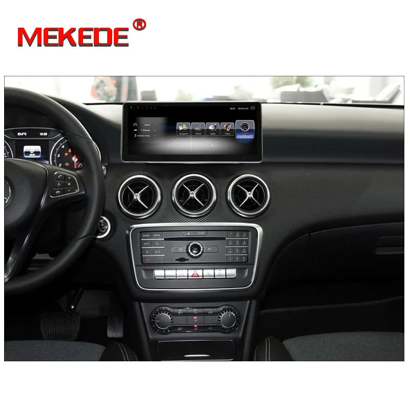 Discount MEKEDE 10.25" Android display for Mercede Benz CLA GLA A Class W176 2016-2017 GPS navigation radio stereo dash multimedia player 1