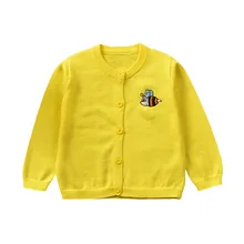 Яркий детский свитер; детский вязаный кардиган; свитер для девочек; свитер для мальчиков и девочек; хлопковый Детский свитер; сезон весна-лето