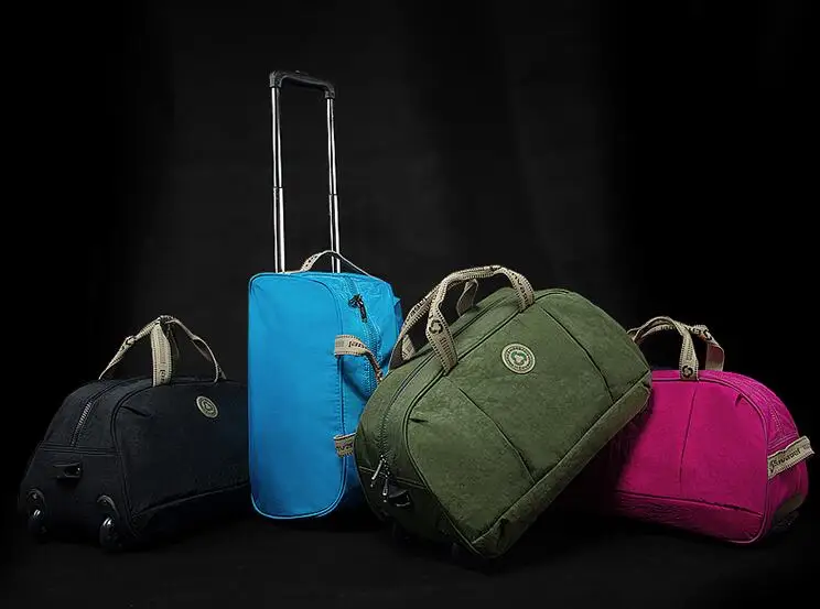 para mulheres Mochila de viagem saco da bagagem De Viagem Com Rodas