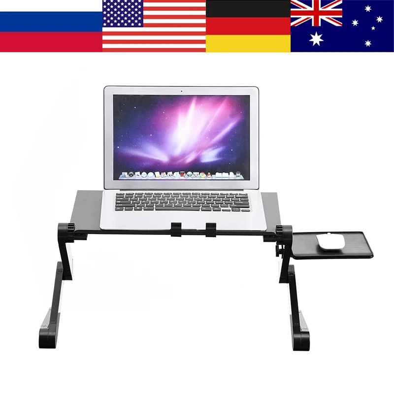 Aluminum Alloy Adjustable Foldable Laptop Desk Lap Desks