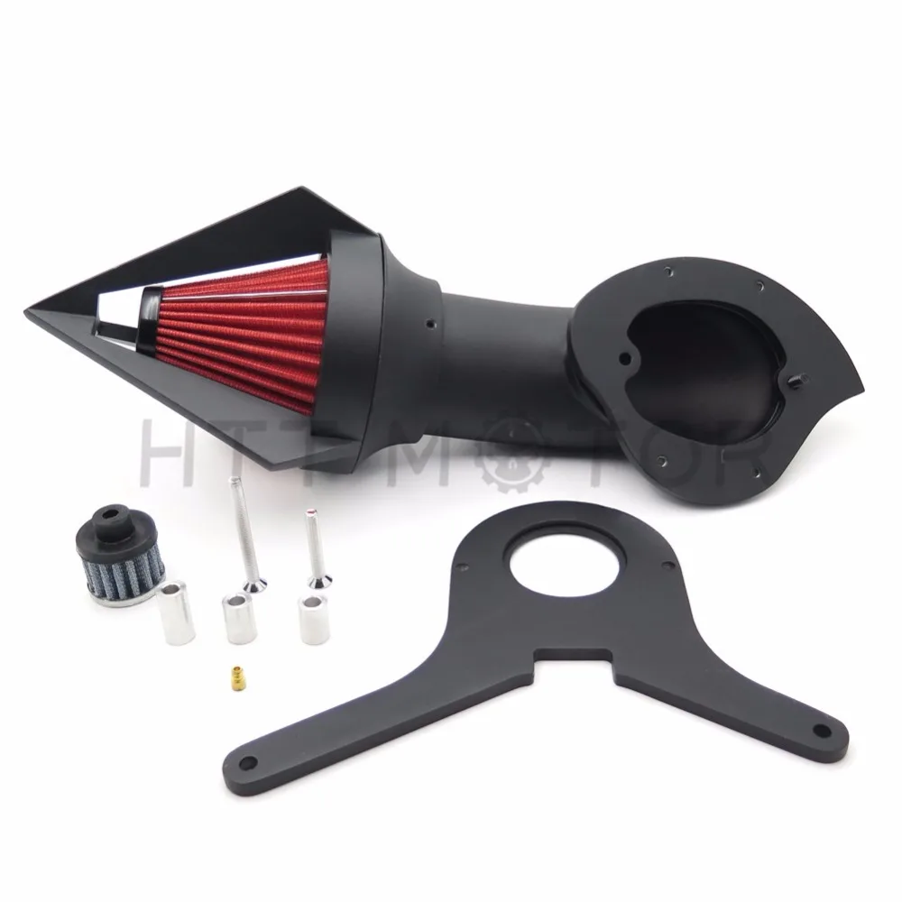 Aftermarket мотоциклетные запчасти Треугольник Спайк Воздухоочиститель наборы фильтр для Honda Aero 750 Vt750 Впускной 1986-2012 черный