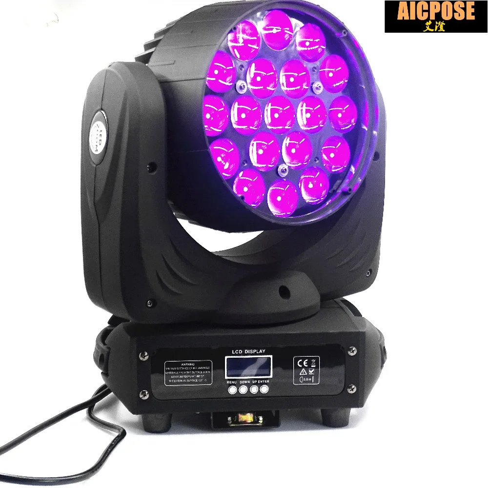 30 шт./лот 19x15 Вт светодиодный RGBW 4in1 стирка/Увеличить Свет DMX512 движущихся головного света профессиональный шоу Этап свет 19*15 Вт светодиодный