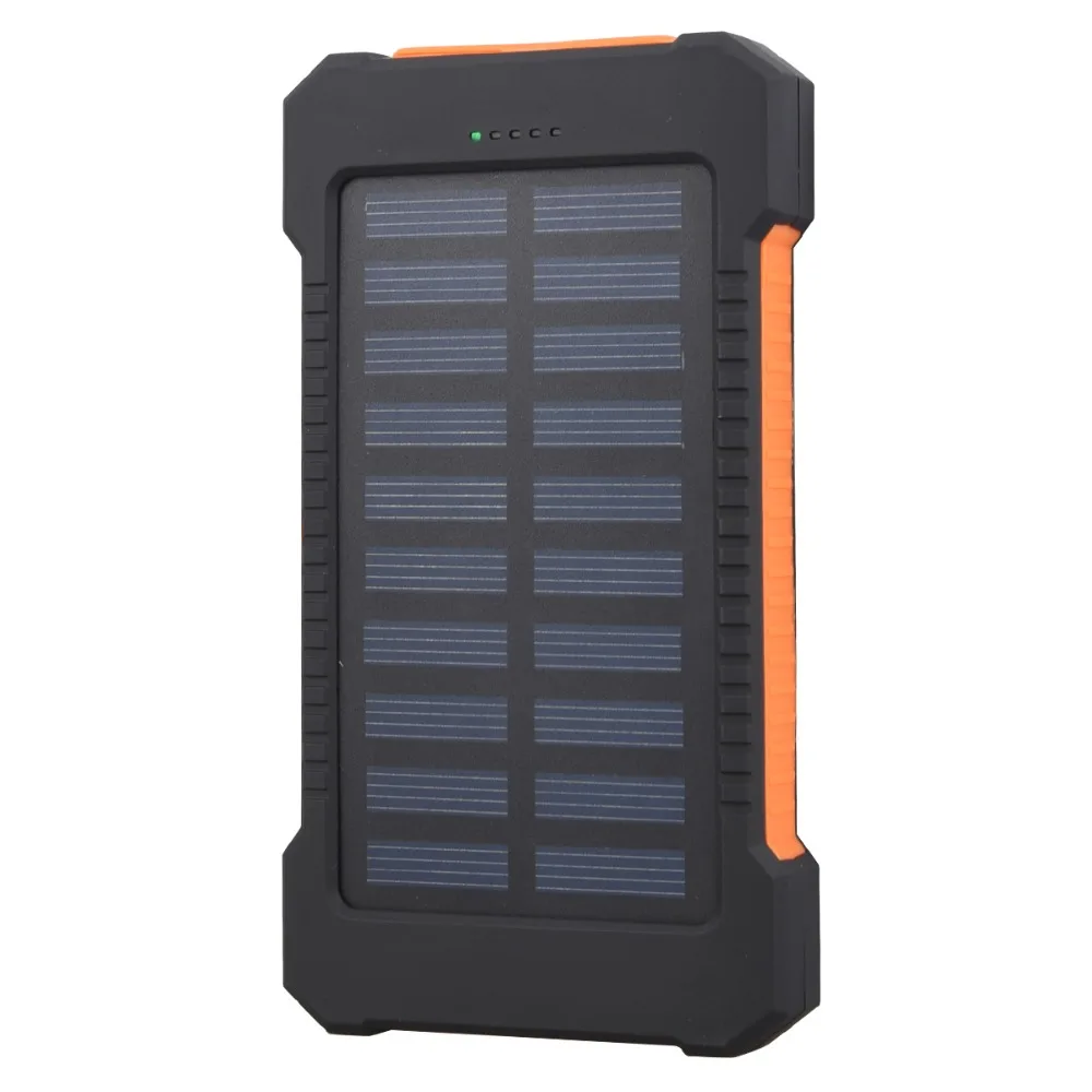 10000mAh Portable Solar Power Bank Charger Dual USB Power Bank For iPhone 6 6S 7 Plus 8 Samsung External Battery PoverBank 10000mAh Portable Solar Power Bank Charger Dual USB Power Bank For iPhone 6 6S 7 Plus 8 Samsung External Battery PoverBank