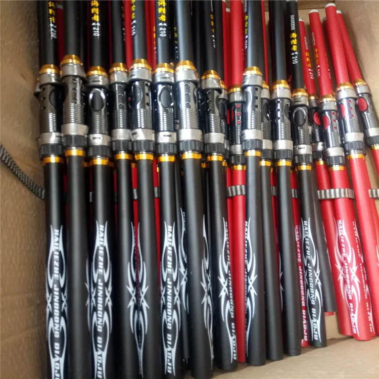 Fibra de Vidro Vara de Pesca Haste de Giro Telescópica 3.0 3.6 Frp Ultra Leve Pólo Mão 2.1 m 2.4 2.7 15 Cheap Varas de pescar