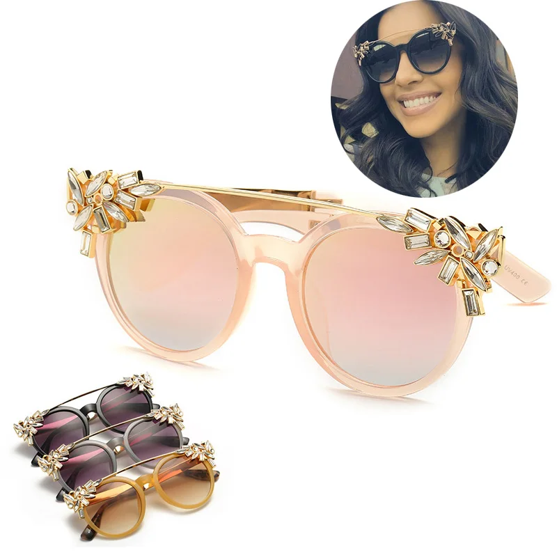 Original Fashion Women Sunglasses Retro Rhinestone sunglasses for Women