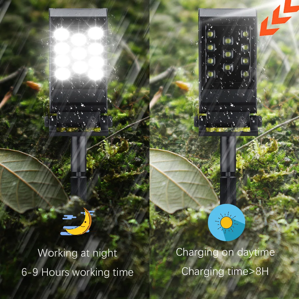 

2 PCS Solar Light Outdoor Waterproof Motion Sensor Wall Light Wireless 2 In 1 11 LED Solar powered garland solar garden lamp