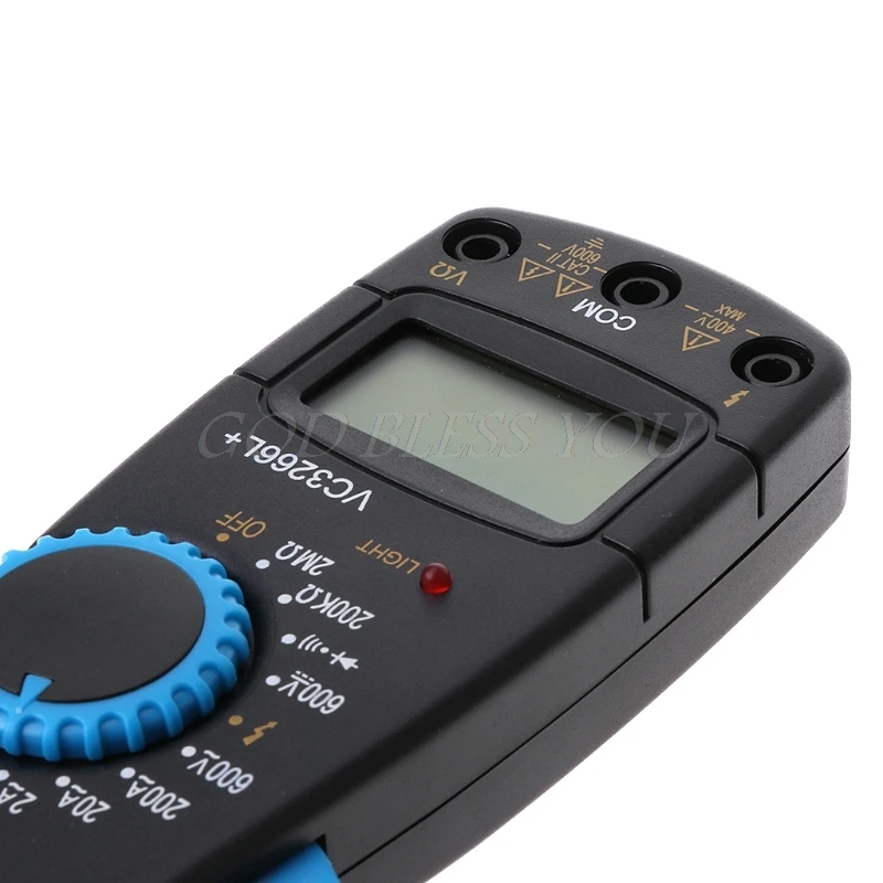 VC3266L+ Цифровой мультиметр зажим AC/DC Напряжение Amp Ом электронный измеритель, тестер