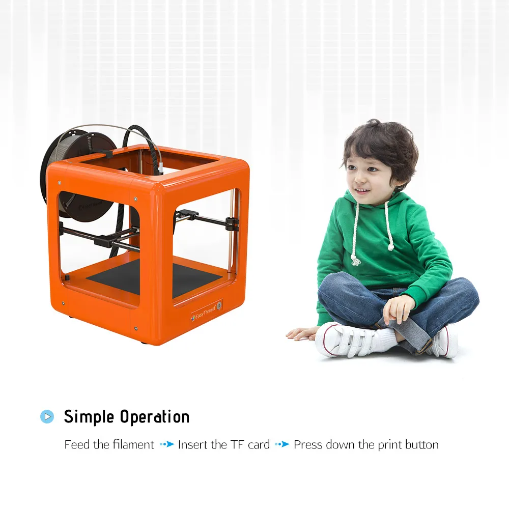 

2018 new E3D Nano Entry Level Desktop 3D Printer for Kids Students No Assembling Quiet Working Easy Operation High Accuracy