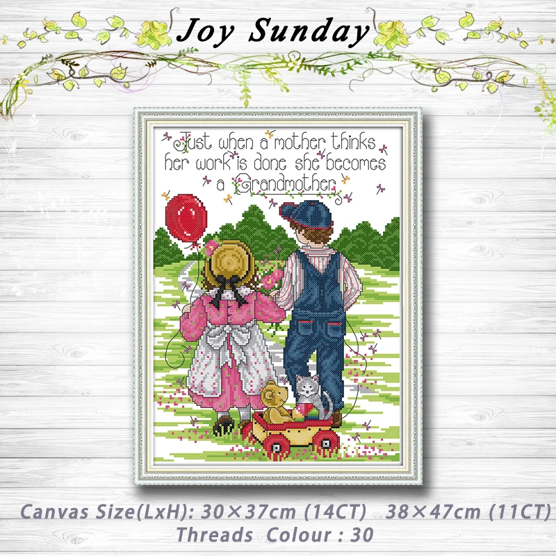 

Innocence girl and boy Cartoon Patterns 14CT 11CT Counted Cross Stitch Sets embroidery set Needlework kit chinese cross stitch