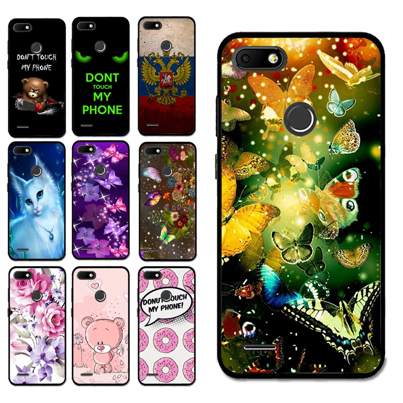 

For BQ 5512 Butterfly Case Silicon TPU Pretty Butterfly Flower Cover for BQ 5512L STRIKE FORWARD Beautiful Shell Bag Housing