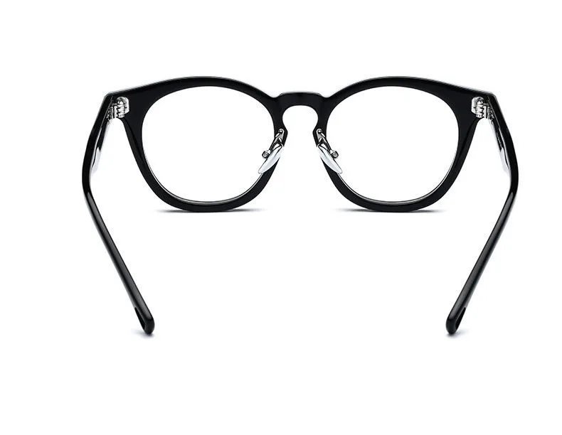 Круглые ацетатные очки в винтажном ретро стиле с изображением Джони Депп, Прозрачная Оптическая оправа для близорукости, очки для мужчин и женщин, оптическая оправа по рецепту