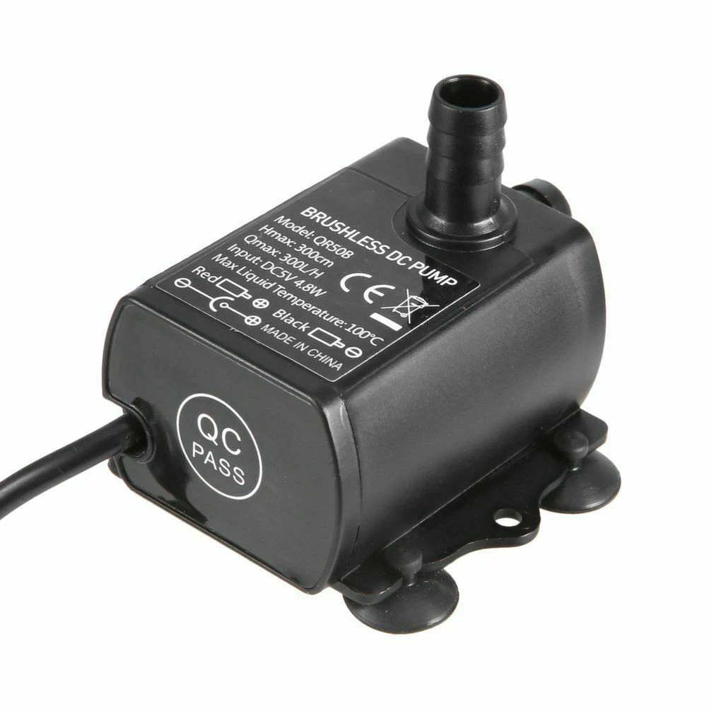 300л/ч DC12V USB Бесщеточный Водяной насос ультра-тихий мини Водонепроницаемый погружной насос 4,8 Вт