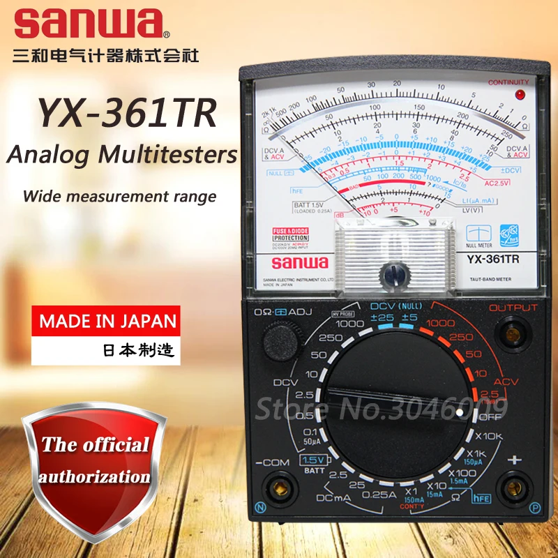 Аналоговый мультиметр sanwa YX 361TR указка многофункциональный/многодиапазонный on off