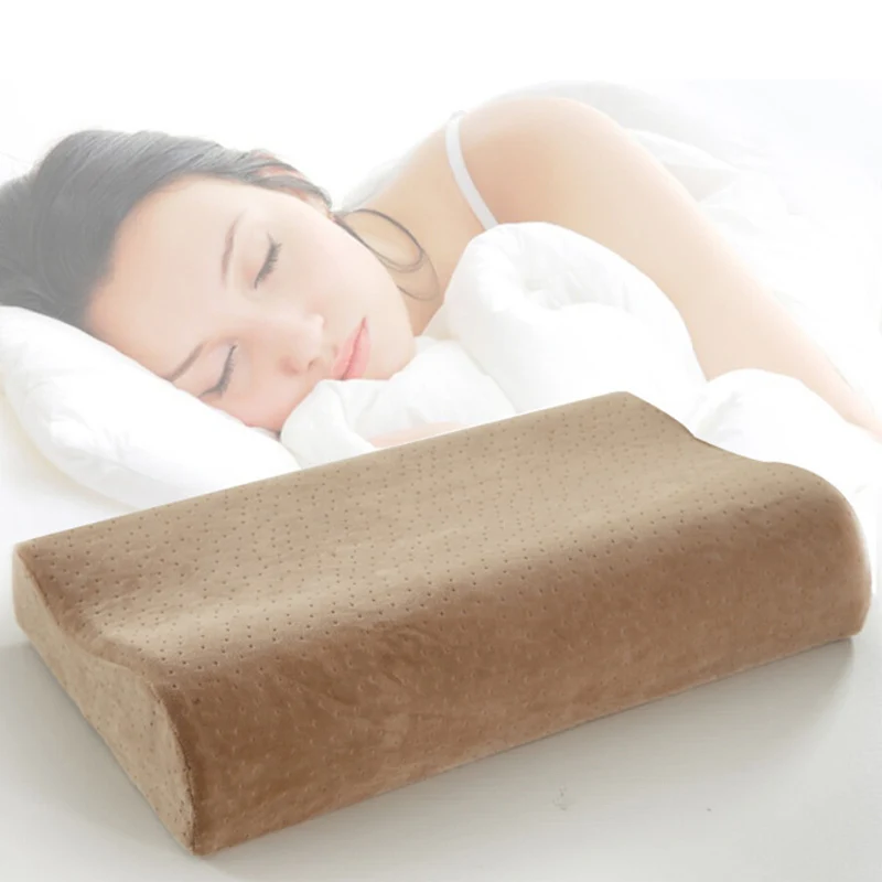 Velvet Memory Foam Pillow Slow Rebound 