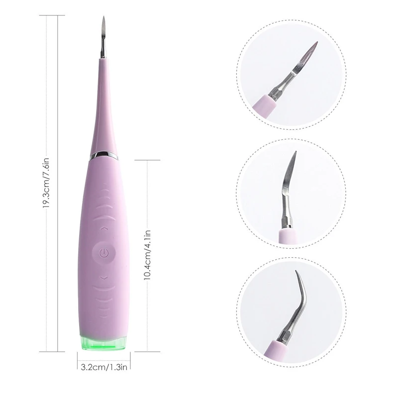 Máquina de Sonic Escova de Dentes Removedor de Cálculo para Lavagem da Boca Scaler Dental Elétrica Recarregável Dente Dentista Ferramentas 2 Cores Usb 9 Eletrodomésticos