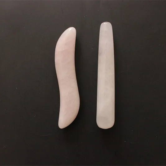 2 pcs Natural rose quartz body massage wand face massage wand reiking healing relax tool acupunture point stick 2 pcs Natural rose quartz body massage wand face massage wand reiking healing relax tool acupunture point stick