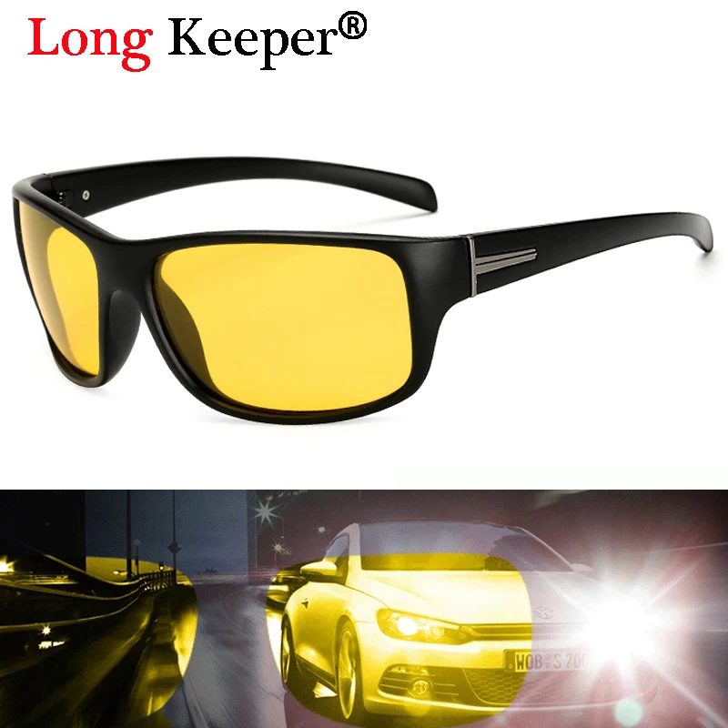 Солнцезащитные очки Long Keeper для мужчин и женщин поляризационные вождения ночью с