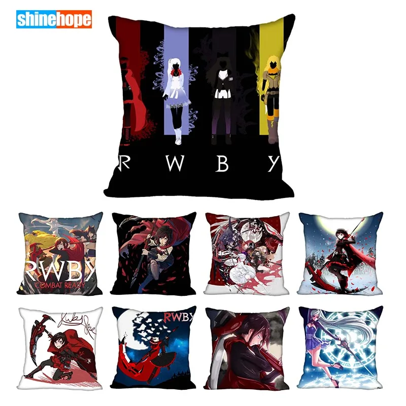 

Custom Decorative Pillowcase RWBY Square Zippered Pillow Cover 33x33,40x40,45x45cm(One Side)Pillow Case