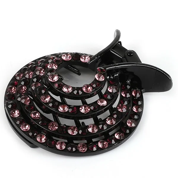 cute hair clips 1pc Korean Crystal Hair Claw For Women Ponytail Holder Ball Head Bun Maker Expanding Hair Clips Hairpins Hair Accessories 2021 headbands for women Hair Accessories
