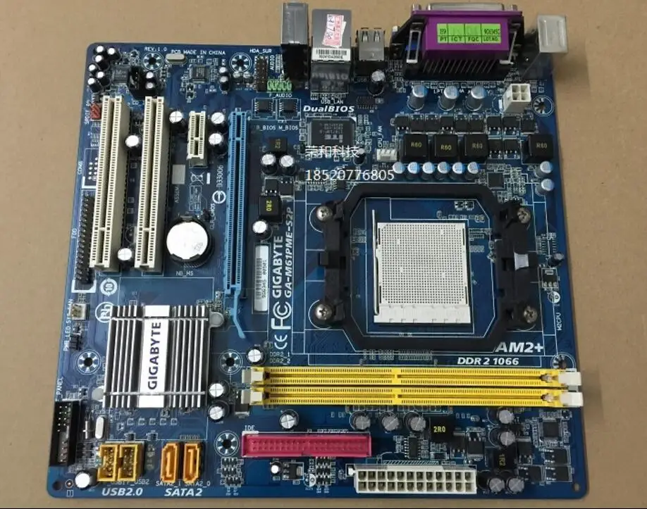 

original for GiGabyte GA-M61PME-S2P desktop board 940pin DDR2 integrated AM2 AM3 100% tested working