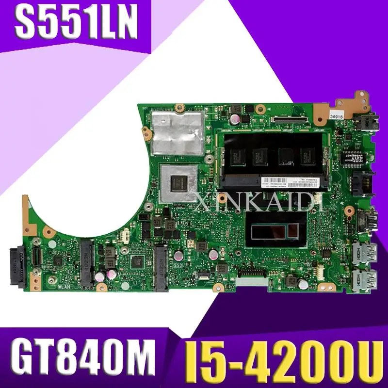 Материнская плата XinKaidi S551LN для ноутбука ASUS S551LB S551LD S551L протестированная