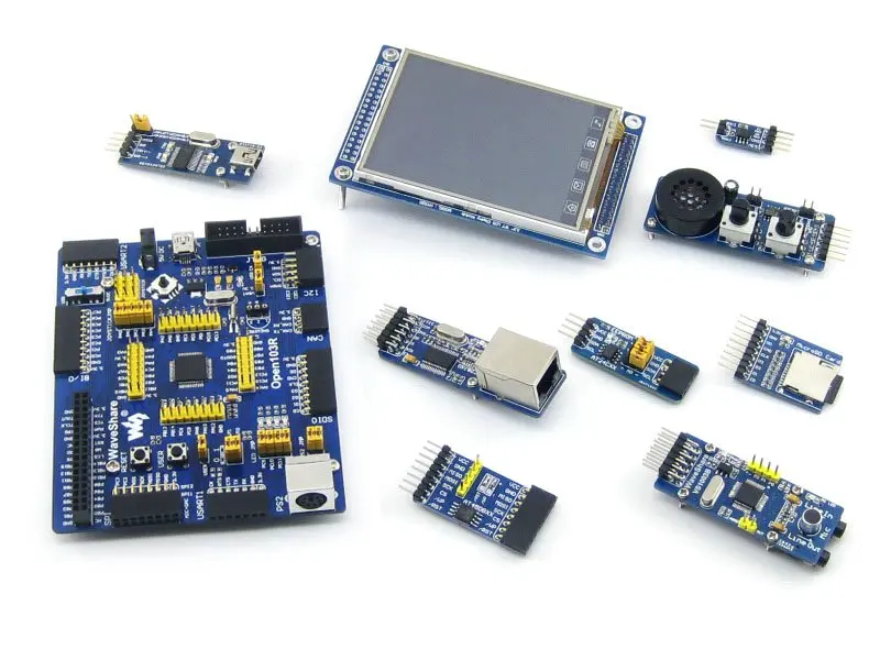 Open103R упаковка B # STM32F103RCT6 STM32F103 STM32 ARM Cortex-M3 макетная плата + 8 комплектов модулей PL2303
