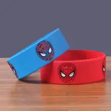 50 шт. популярный человек-паук браслет силиконовый Браслеты для человека Для женщин украшения подарок модные аксессуары H-207
