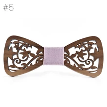 Новое поступление из полой древесины галстуки для мужчин свадебные костюмы деревянный галстук-бабочка галстук