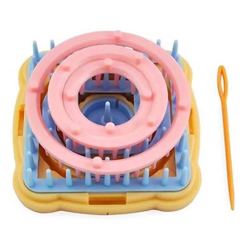 

9pcs Weaving Loom Knitting Loom Flower Daisy Knit Pattern Maker Wool Yarn Needle Loom Knitting Tools