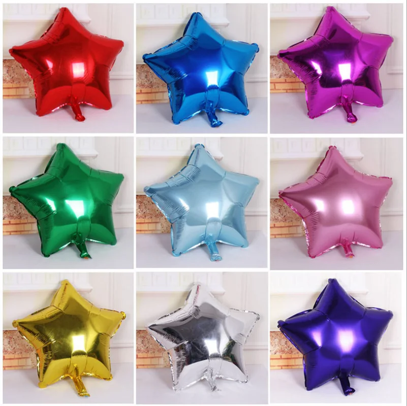 

10 Inch Star Aluminum Balloon Star Balloons For Birthday Party Wedding Decoration Christmas Easter Decorations