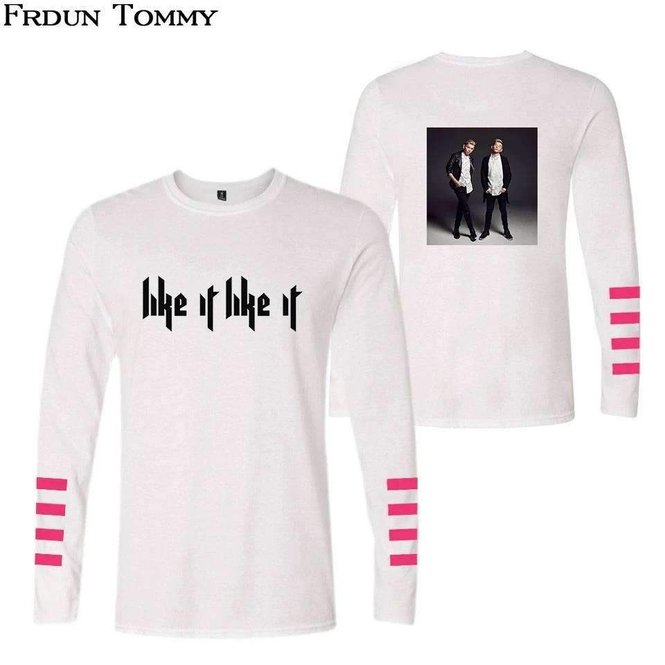 Marcus &amp Martinus LIKE IT Long Sleeve T-shirt Kpop Casual New Style College Unisex Autumn Plus Size Clothes | Женская одежда