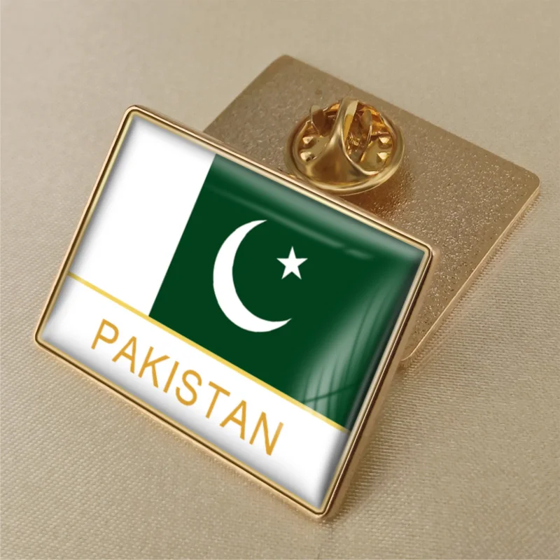 Пакистан Один Значок в виде флага - Окраска металла: Pakistan-R2