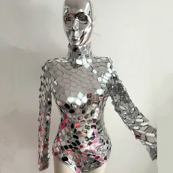 

Shining Sequins Bodysuit Women's Celebrity Birthday Party Outfit Stage Dance Wear Jazz Performance Costumes For Singers Clothing