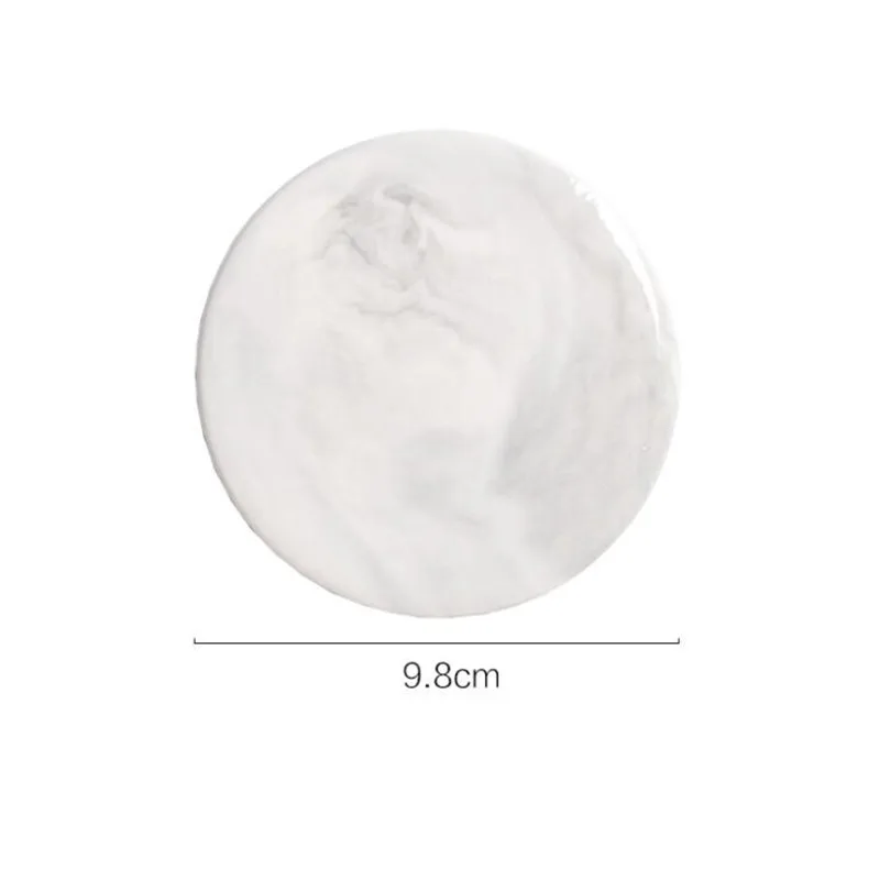  Marble Ceramic Coaster Cup Pad Mat Heat insulation Table Bowl Mat Coffee Tea Cup Drink Coasters Rou