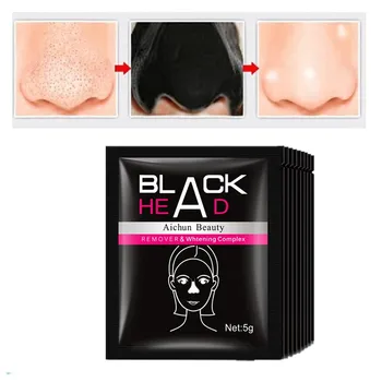

5g/pack Black Peel off Mask Mineral Mud Nose Mask Blackhead Removal Pore Strips Clean Skin Acne Remove Face Mask Black Head