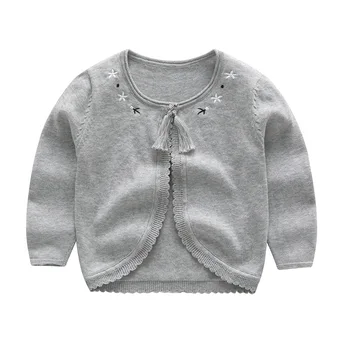 

YGP518s04 Autumn Baby Sweater For Girl Clothes For Girls Cardigan For Girl Sweater Embroidery Flower Kids Clothes Baby Cardigan