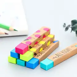 Мультфильм Прекрасный Красочные карандаш ластик мило каваи буквы алфавита каучуков для детей Детский подарок канцелярские школьные