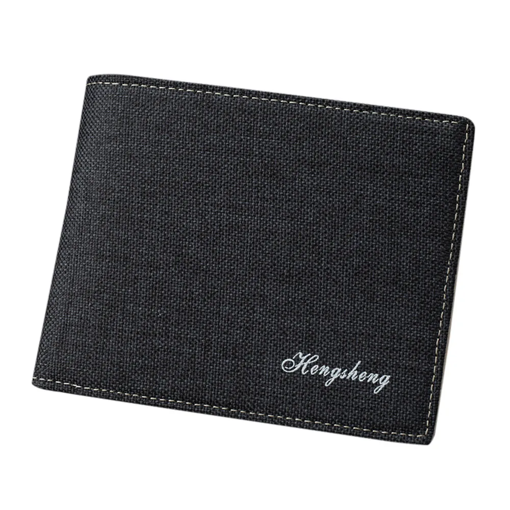 

Men Bag Blocking Short Denim Wallet Card Holder Purse With Coin Pocket mens wallets erkek cuzdan baellerry tarjetero hombre