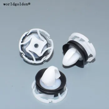 

worldgolden 100pcs auto fasteners Door Inner Trim Panel Retaining Clip for Renault 7703077476;Peugeot Citroen 9345.ZN